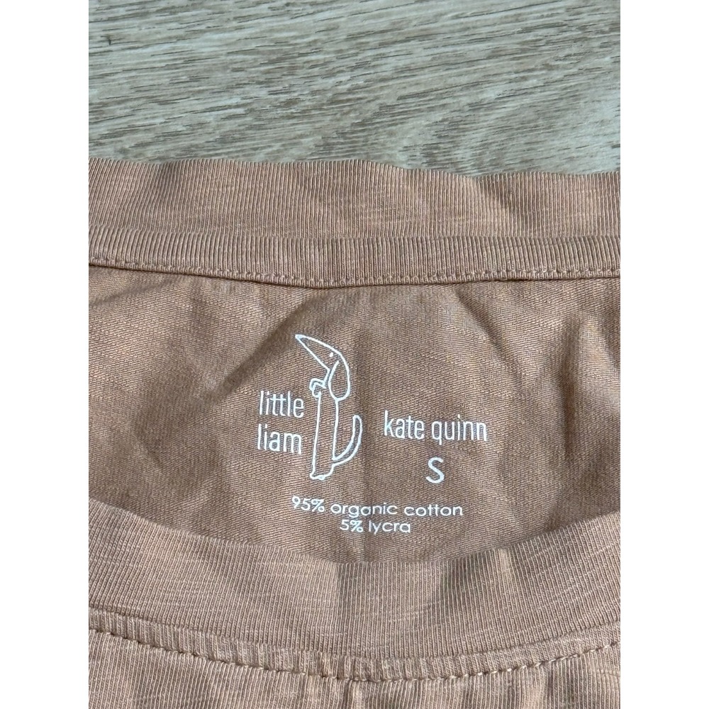 NWT Kate Quinn short sleeve essential tee organic cotton lycra little liam sz S - Picture 3 of 10